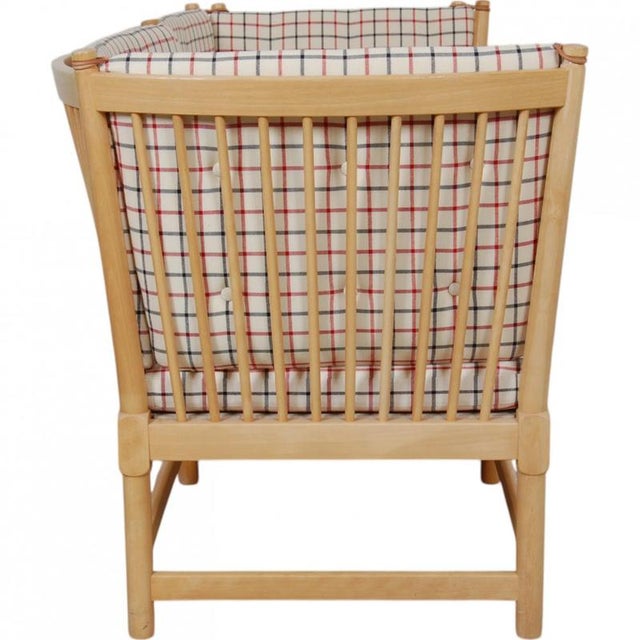 Spoke-Back Sofa in Cotil Fabric by Børge Mogensen, 1990s For Sale - Image 4 of 18