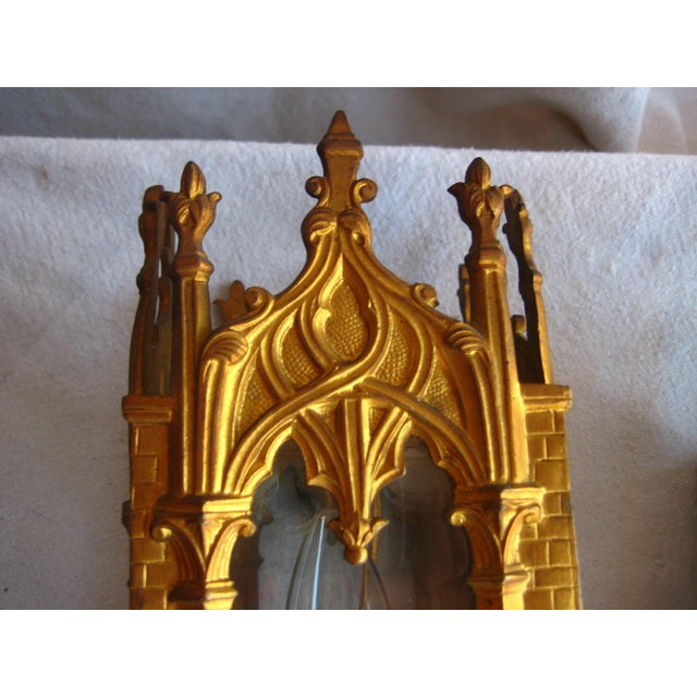 Late 19th Century French Pair of Neo-Gothic Sconces For Sale - Image 6 of 11