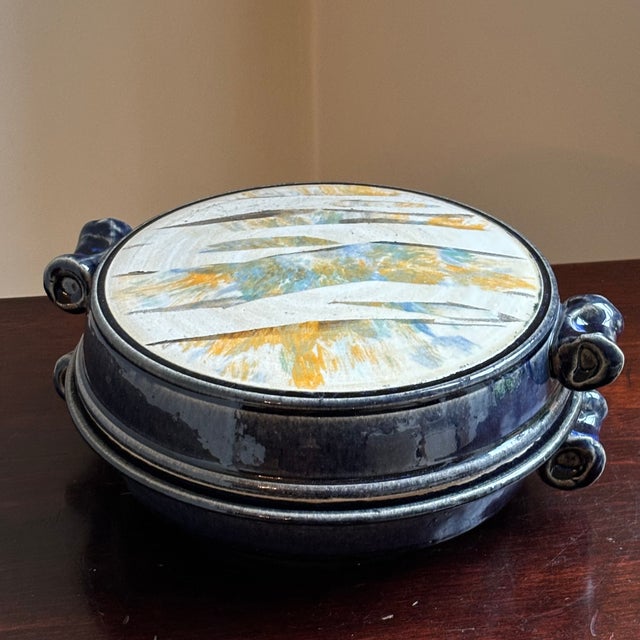 20th Century Abstract Studio Pottery Vegetable Tureen For Sale - Image 12 of 17