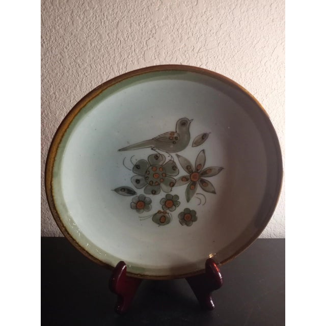 Ceramic Vintage Tonala Mexico Art Pottery Decorative Bowl For Sale - Image 7 of 8