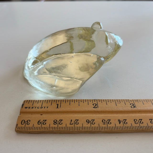 1960s Hand-Blown Art Glass Frog Sculpture / Paperweight For Sale - Image 5 of 9