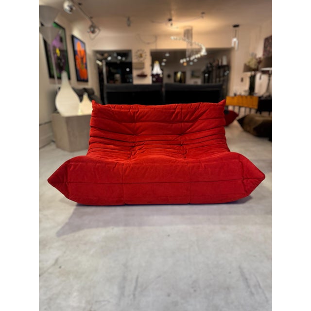 Mid-Century Modern Togo Sofa Set by Michel Ducaroy for Ligne Roset, Set of 3 For Sale - Image 3 of 18