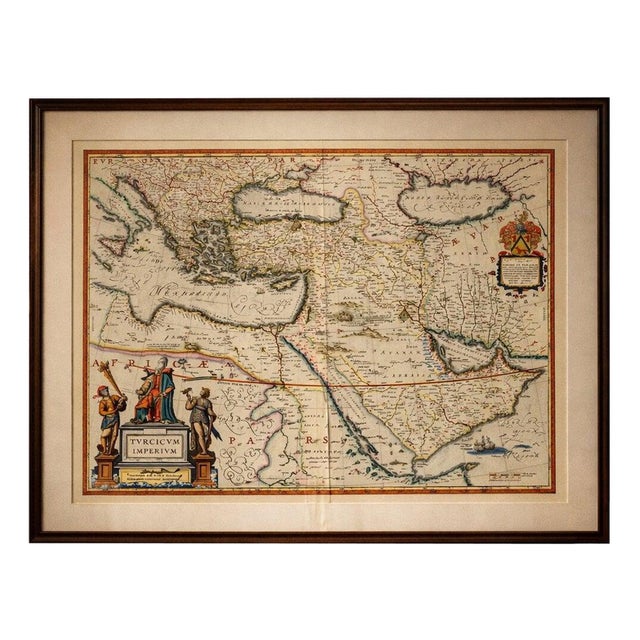 Ottoman Empire Map from Blaeu, 1642 For Sale