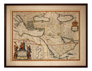 Ottoman Empire Map from Blaeu, 1642