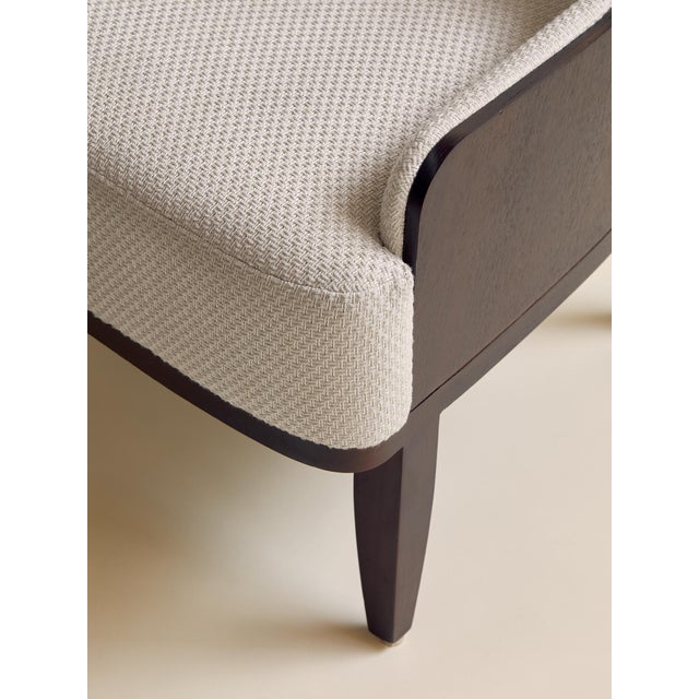 Wood 1980s Barbara Barry Salon Art Deco Arm Chairs For Sale - Image 7 of 10