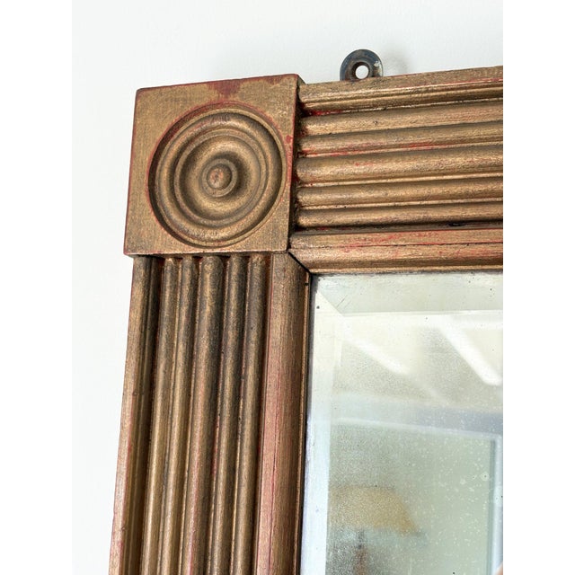 1970s Neoclassical Wall Mirror with Reeded Giltwood Frame, 1970s For Sale - Image 5 of 13