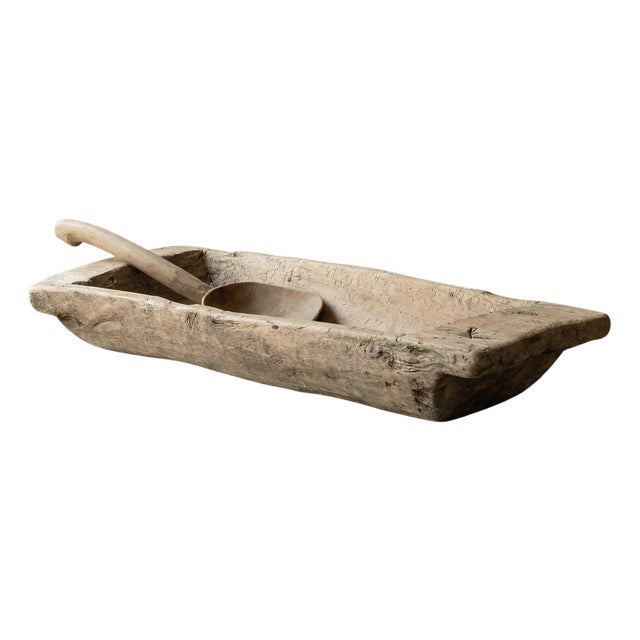Swedish Hand-Carved Wooden Dough Trough, 1750 For Sale