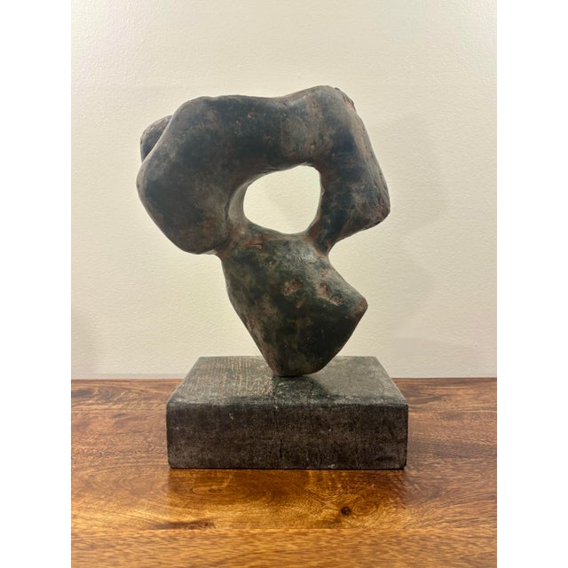 1970s David Breenen Signed Abstract Freeform Modernist Sculpture For Sale - Image 9 of 9