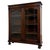 A handsome early 20th-century English display cabinet, finely crafted from oak and distinguished by its elegant glazed...