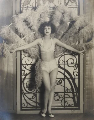 Vintage 1920s Actress Dancer Showgirl in Costume Photograph Signed