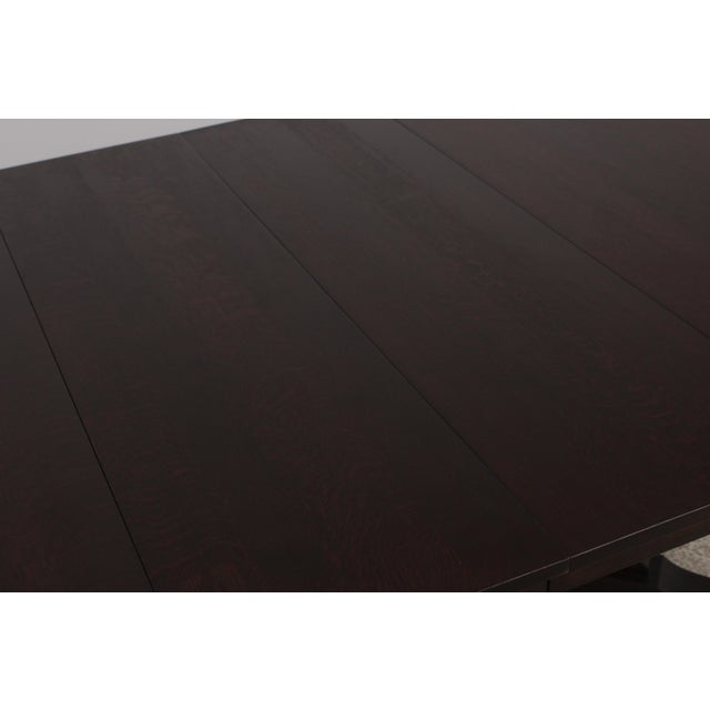 Stickley Mission Oak Round Dining Table For Sale - Image 11 of 14