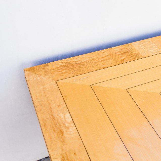 1990s Italian Satinwood Expandable Dining Table Attributed to Giorgio Collection For Sale - Image 11 of 14