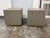 Restoration Hardware Restoration Hardware Gray Shagreen Plinth Side Tables, Pair For Sale - Image 4 of 12
