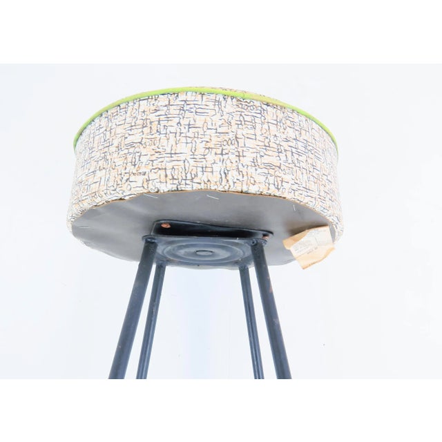 Black Vintage 1940s Frederic Weinberg Style Iron Bar Stools - Set of 4 For Sale - Image 8 of 13