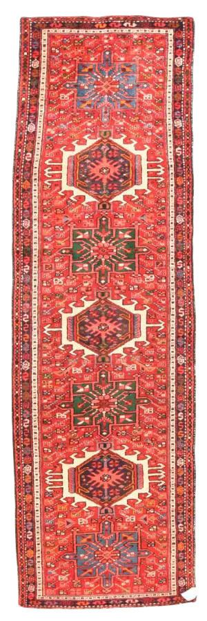 1930s Karajeh Heriz Persian Rug-2′8″ × 9′6″