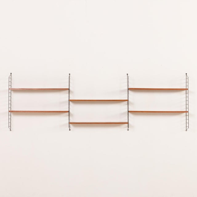 Scandinavian Shelving Unit by Nils Strinning for String, Sweden 1950s For Sale - Image 4 of 10