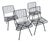 Mid-Century Modern Black Wire Side Chairs Designed by John Keal for Pacific Iron - Set of 4 For Sale