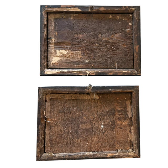 Wood 18th Century Georgian Vauxhall Gardens Engravings in Original Ebonized Frames C. 1750–1775 - A Pair For Sale - Image 7 of 8