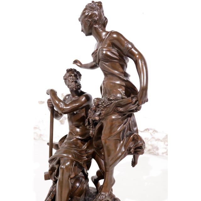 Adrien-Etienne Gaudez, Fortune Rewards Work, 1885, Bronze For Sale - Image 6 of 18