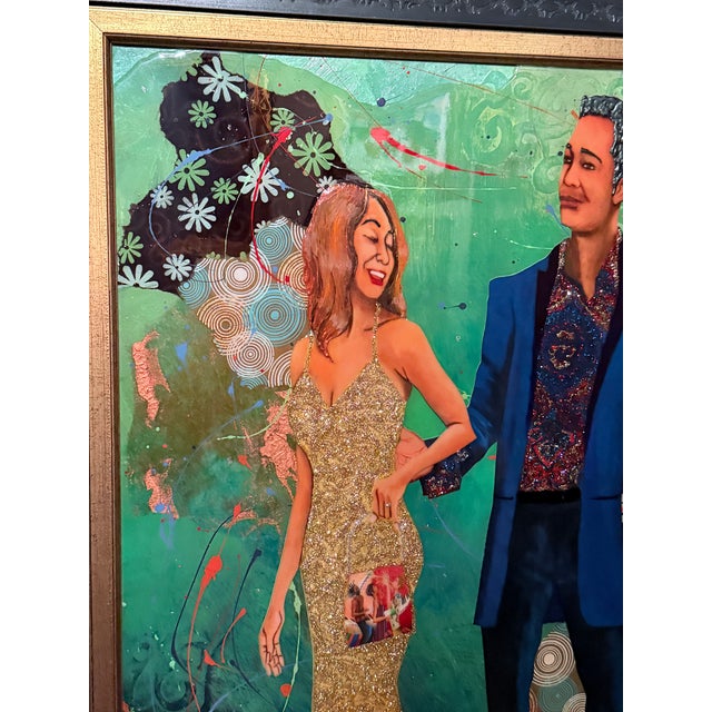 Peter Max Contemporary Glynn Marcus “Nite the Carpet Was Red” 56th Grammy Awards Series Mixed Media Painting on Board Signed For Sale - Image 4 of 12