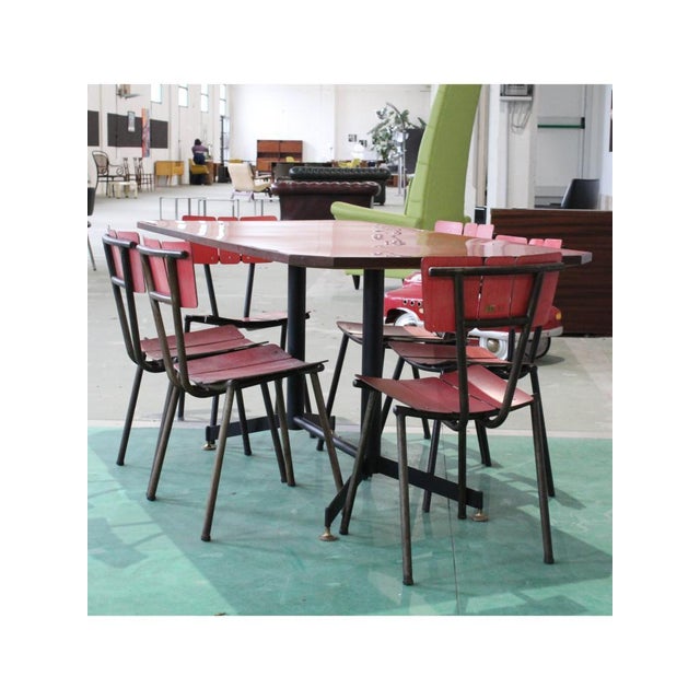Shaped Table in Formica, Italy, 1950s For Sale - Image 9 of 13