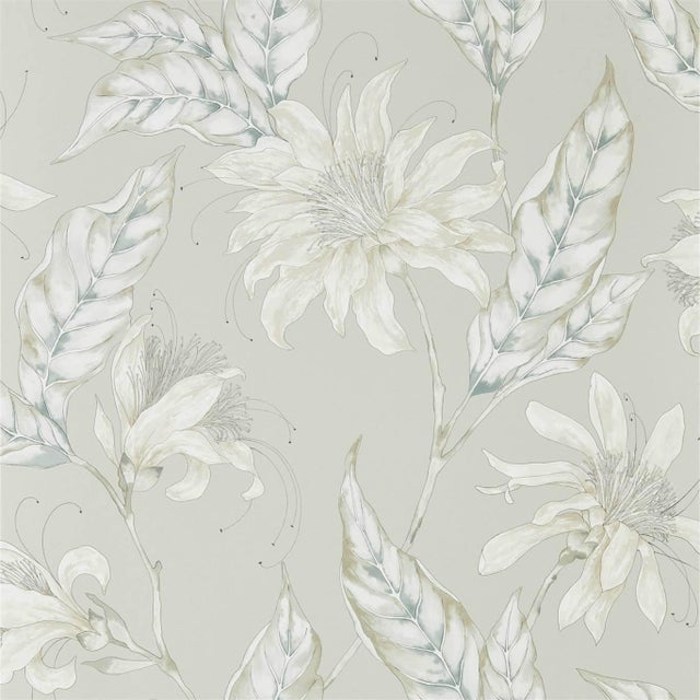 Harlequin Ananda Wallpaper in Platinum - a Sample For Sale