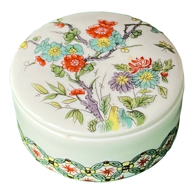 1960s Porcelaine De Paris Trinket Box For Sale