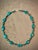 Gemstone Vintage Malachite and 14k Gold Bead Necklace, 1990s For Sale - Image 7 of 9