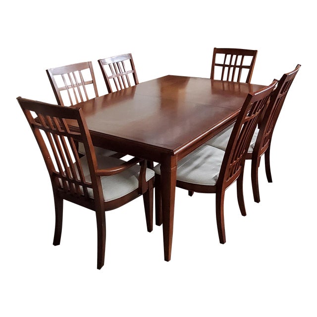 Thomasville Furniture Bridges 2.0 Newbridge Cherry Dining Table & Chair