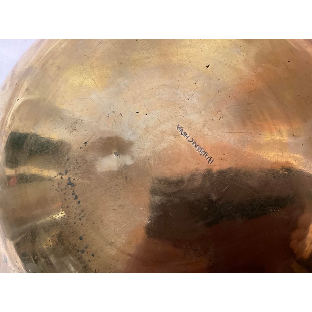 Beautiful old brass Chinese 10” bowl with dragons. Very nice condition. Great statement piece in your den or office.