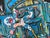 Blue Original Painting on Canvas by Serg Graff, "Gravity", Cosmic Art, Coa Included For Sale - Image 8 of 10