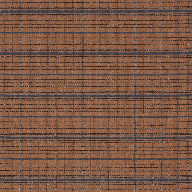 Sample - Schumacher Merrick Performance Plaid Fabric In Sepia For Sale