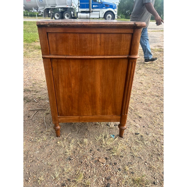 Sienna French 19th Century Louis XVI Solid Walnut Chest of Drawers For Sale - Image 8 of 12