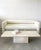 Vintage Postmodern Bolster Sofa. The sofa has a bolstered back and seat and it supports the back very well. Chic and...