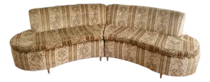 Mid Century Modern Curved Sectional Sofa