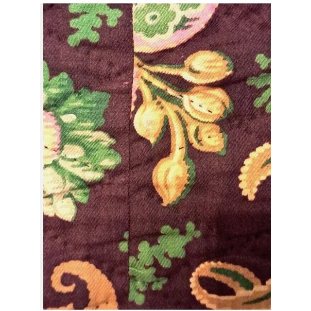 Late 19th Century Mennonite Quilt Roman Stripes Parallel Variation - Hand Pierced For Sale - Image 12 of 12