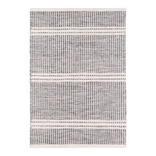 Dash & Albert by Annie Selke Malta Grey Woven Wool Rug, 2' x 3' For Sale