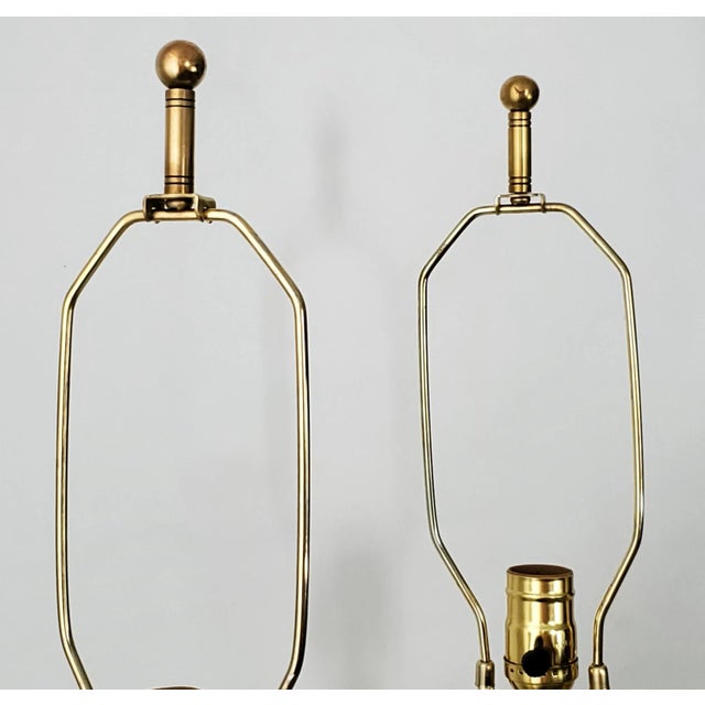 Lamps Plaster Palm Tree Leaves - Vintage Newly Restored Pair For Sale - Image 12 of 13