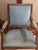 Blue Office Canvas Armchair For Sale - Image 6 of 9