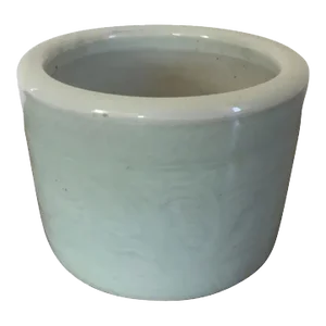 19th Century Chinese Celadon Porcelain Brush Pot or Cachepot Planter