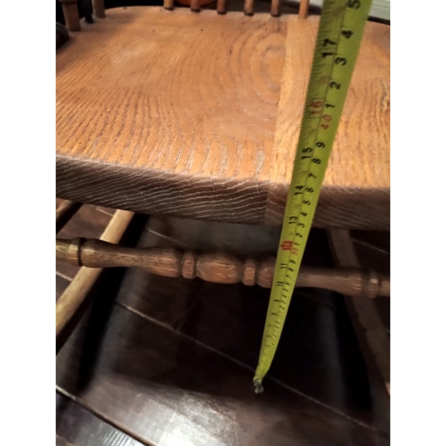 Antique Child's Oak Rocker For Sale - Image 14 of 16