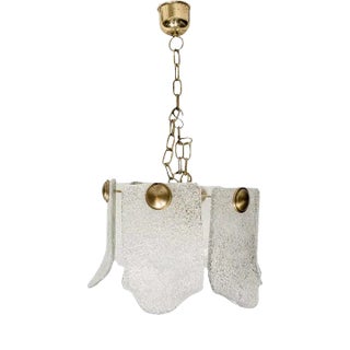 Orrefors Attrib Mid-Century Modern Chandelier For Sale