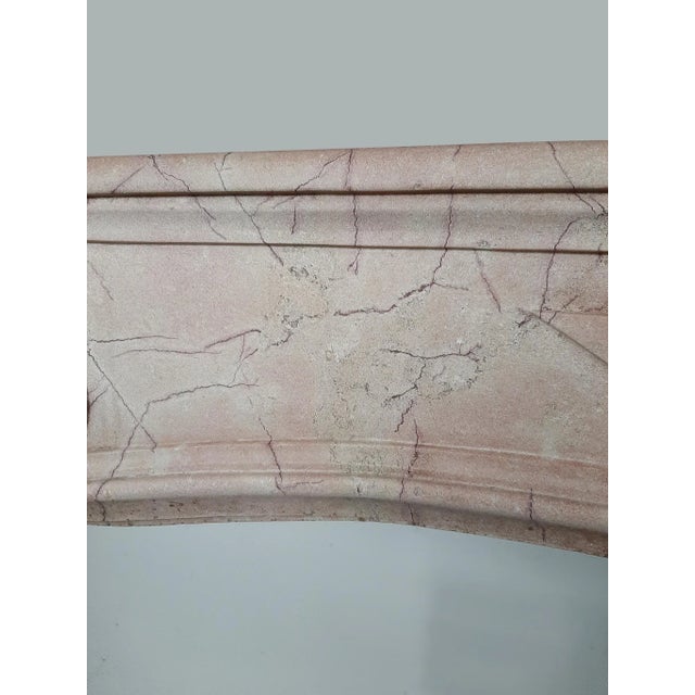 Louis XIV Pink Marble Fireplace, 1680 For Sale - Image 4 of 10
