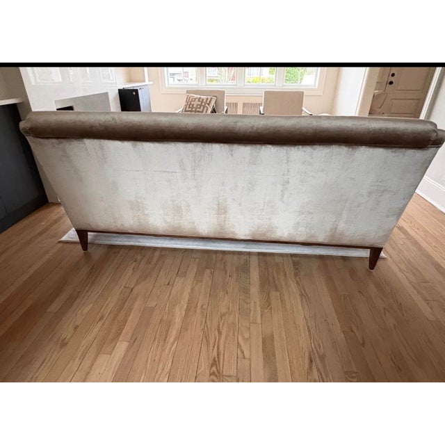 Champagne-Colored Custom Century Sofa For Sale - Image 10 of 16