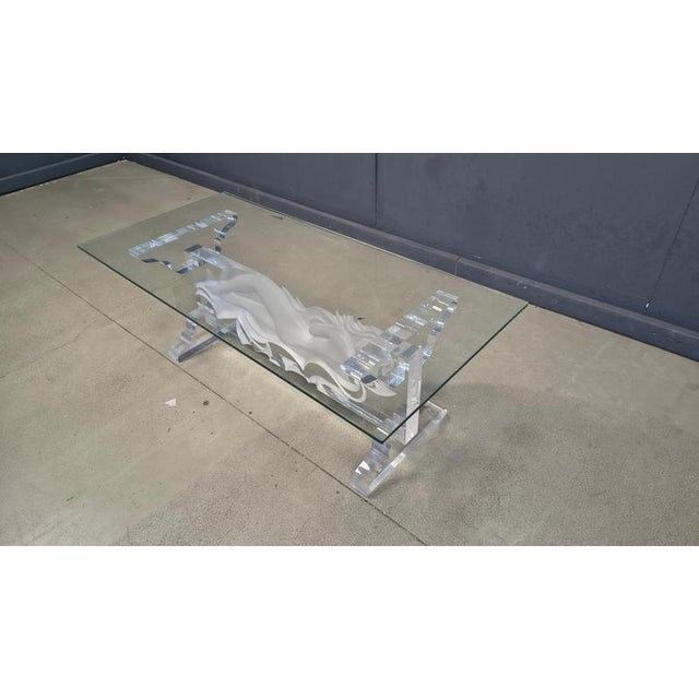 1980s Acrylic Coffee Table from Fabian Art, 1980s For Sale - Image 5 of 14