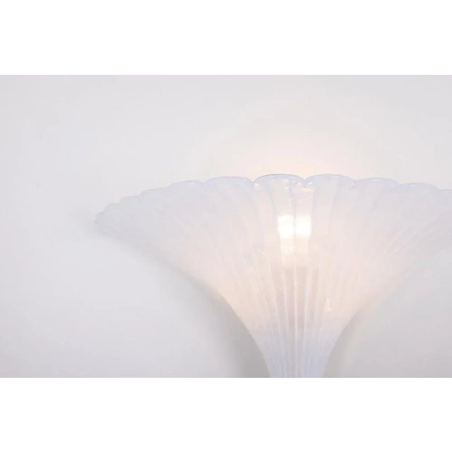 Metal Large Murano Glass Wall Sconce attributed to Barovier & Toso, Italy, 1970s For Sale - Image 7 of 13
