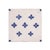 Set of 9 Delft faience tiles decorated in a cobalt blue diapered floret pattern. Delft, circa 1700's.