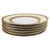 Minton Refined Minton England Gold Encrusted White & Cream Dinner Plates – Set of 6, 10.5” For Sale - Image 4 of 12