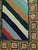 Black Vintage Hand-Hooked Rug, Stripe Pattern, Wool & Cotton, American Folk Art, 2x3 For Sale - Image 8 of 12