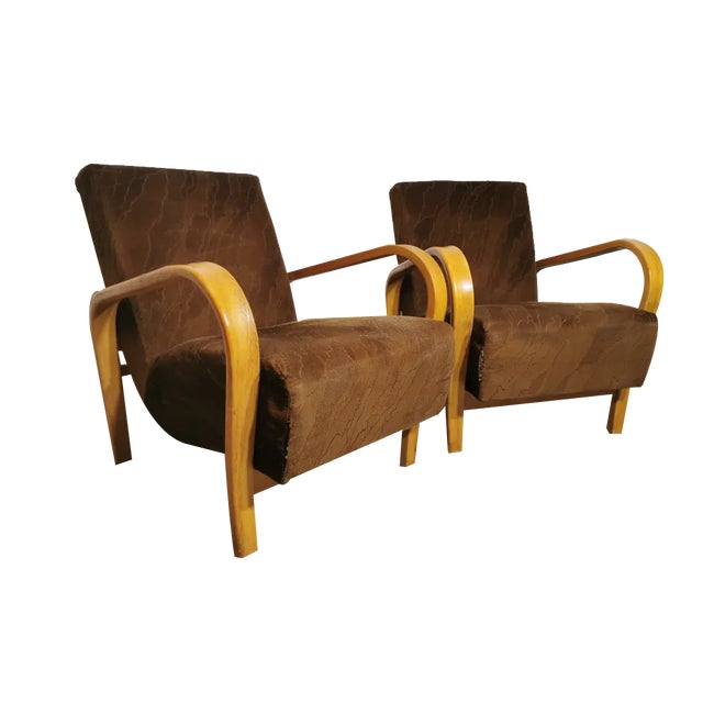 Set of Armchairs by K. Kozelka & A. Kropacek For Sale